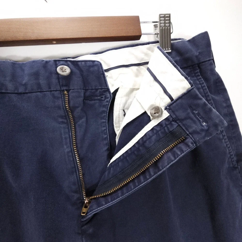 Vintage Polo Ralph Lauren Mens 34x32 Blue Chino Pants Straight Leg Streetwear‎
